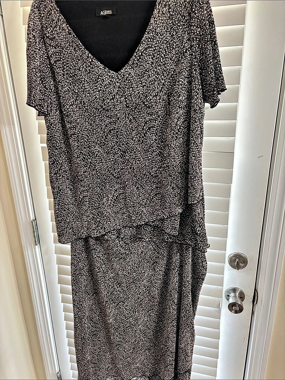AGB Animal Print Maxi Dress Size 20